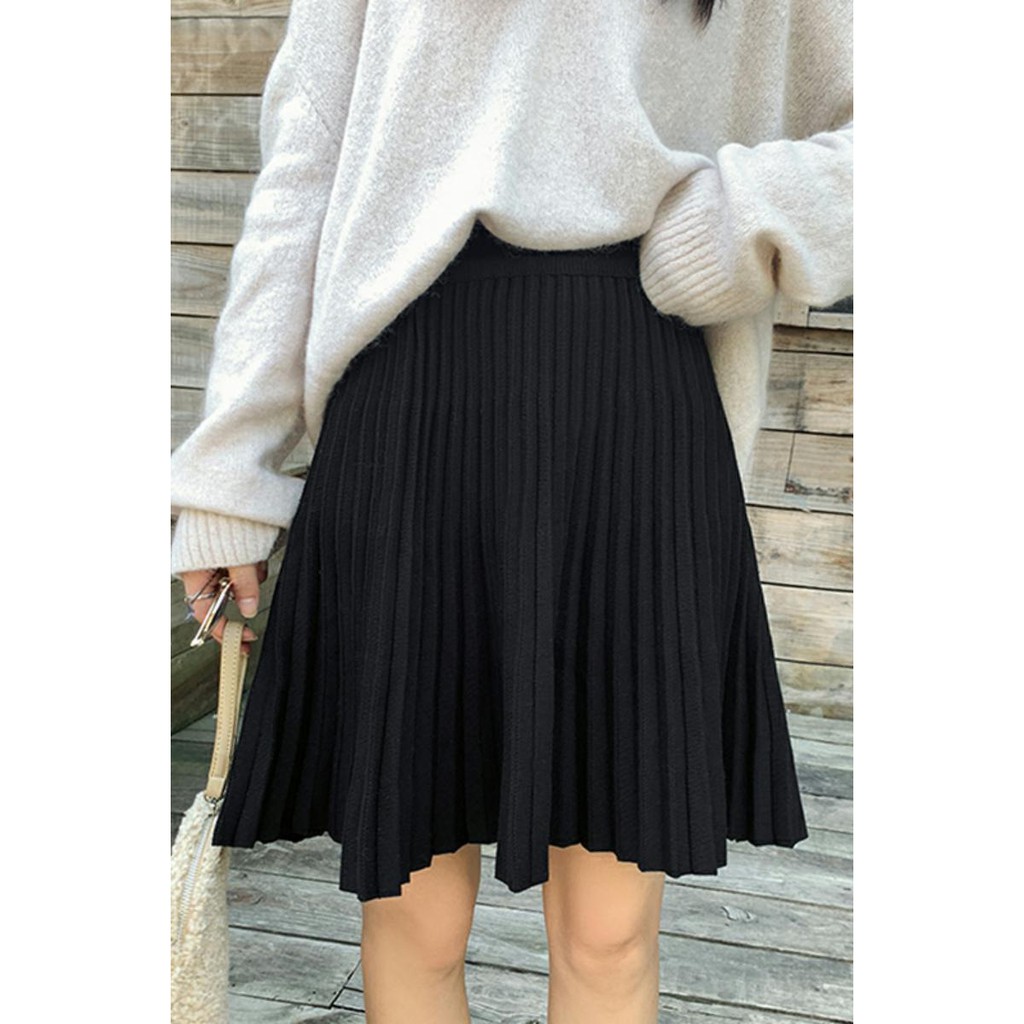 (Sẵn 3xl, có ảnh thật) váy xếp li eo cao a-line - Ảnh 3