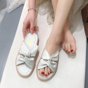 (Sẵn đen, sz 39) Dép lê quai chéo da mềm&hellip;