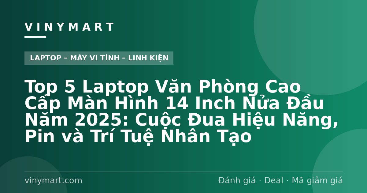 Top 5 Laptop Văn Phòng Cao Cấp Màn Hình 14 Inch Nửa Đầu Năm 2025: Cuộc Đua Hiệu Năng, Pin và Trí Tuệ Nhân Tạo