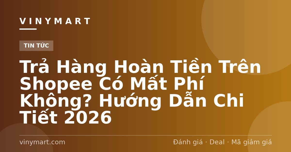 Trả Hàng Hoàn Tiền Trên Shopee Có Mất Phí Không? Hướng Dẫn Chi Tiết 2026