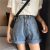 Quần shorts jean ống rộng