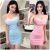 áo ăn ảnh sexy cắt thấp túi mỏng vừa vặn hông có lông váy ngắn váy ngắn