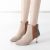 Ảnh thật, gót 7cm, size 34-39 – Bốt cổ ngắn nữ thời trang phong cách Hàn Quốc